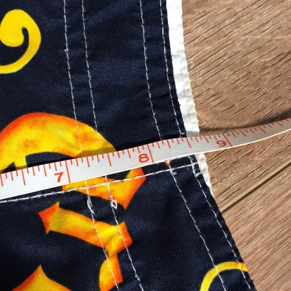 Corona Extra Mens Hawaiian Swim Board Shorts Unlined Size Medium Blue Yellow‎